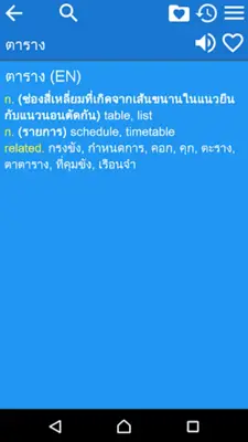 EN-TH Dictionary android App screenshot 5